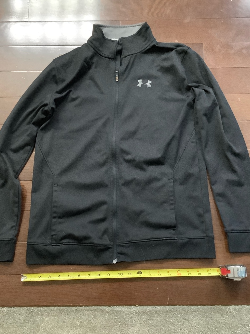 Under Armour youth Black Full-Zip Track Jacket